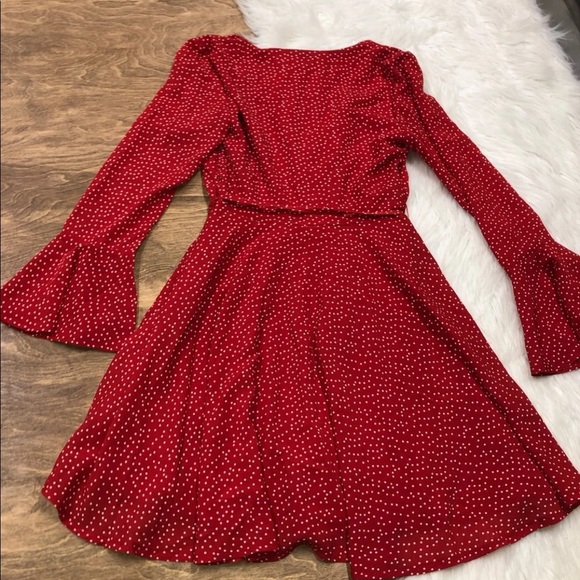 Charlotte Russe small red polka dot flirty dress - Picture 9 of 9